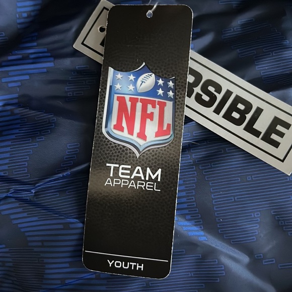 Patriots Youth Hooded Puffer Coat Mid Weight M - Picture 10 of 11